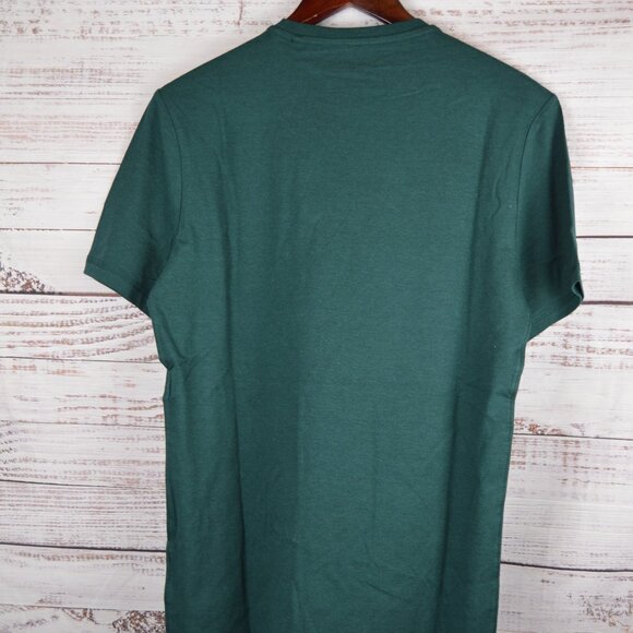 Guess Eco Organic Men’s T-Shirt Green Short Sleeves Logo Size Small Slim Fit NWT - Picture 2 of 16
